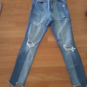 Flying monkey Distressed skinny ankle jeans